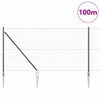Kuusikulmainen aita pylväällä 100 x 1,4 m PVC-pinnoitettu teräs