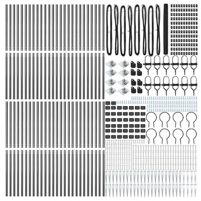 Aita paalujen kanssa Harmaa 1.5 x 100 m