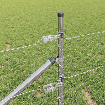 Aita paalujen kanssa Hopea 0,4 x 10 m