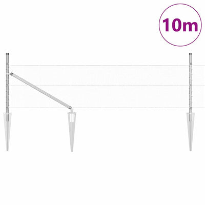 Aita paalujen kanssa Hopea 0.5 x 10 m