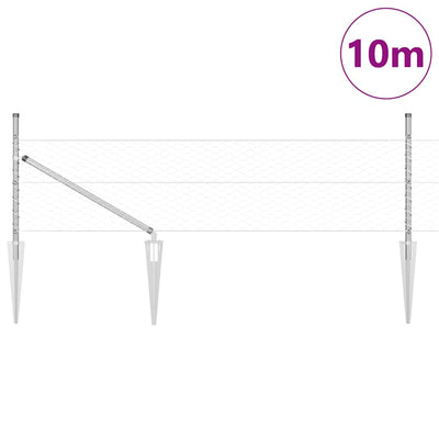 Aita paalujen kanssa Hopea 0.5 x 10 m
