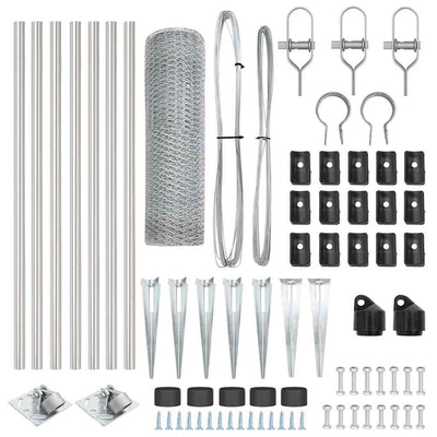 Aita paalujen kanssa Hopea 0.8 x 10 m