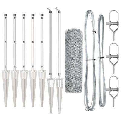 Aita paalujen kanssa Hopea 1 x 10 m