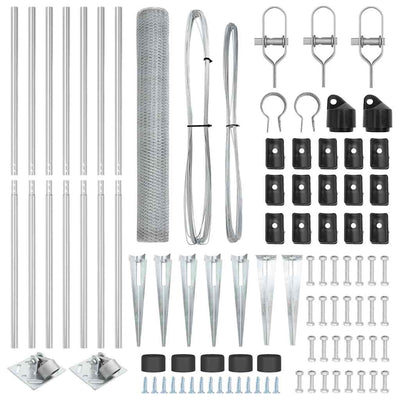 Aita paalujen kanssa Hopea 1.2 x 10 m