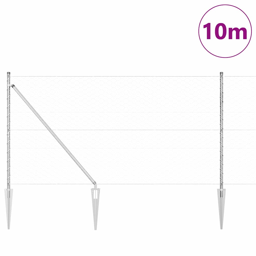 1.2 x 10 m aita paalujen kanssa Hopea