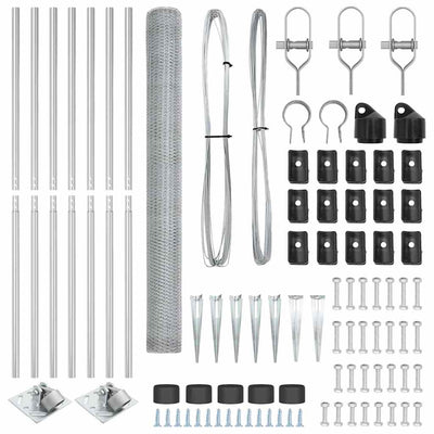 Aita paalujen kanssa Hopea 1.5 x 10 m
