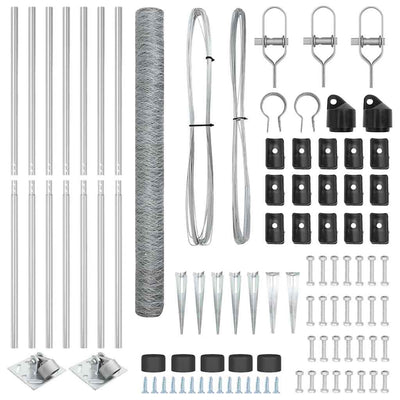 Aita paalujen kanssa Hopea 1.5 x 10 m