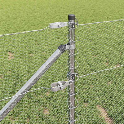 Aita paalujen kanssa Hopea 0,6 x 25 m