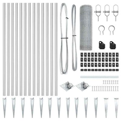 Aita paalujen kanssa Hopea 0,6 x 25 m