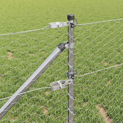 Aita paalujen kanssa Hopea 0,6 x 25 m