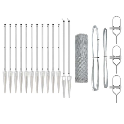 Aita paalujen kanssa Hopea 0.8 x 25 m