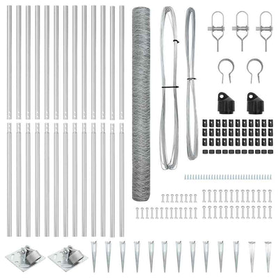Aita paalujen kanssa Hopea 1.5 x 25 m