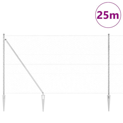 Aita paalujen kanssa Hopea 1.5 x 25 m