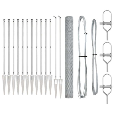 Aita paalujen kanssa Hopea 1.6 x 25 m