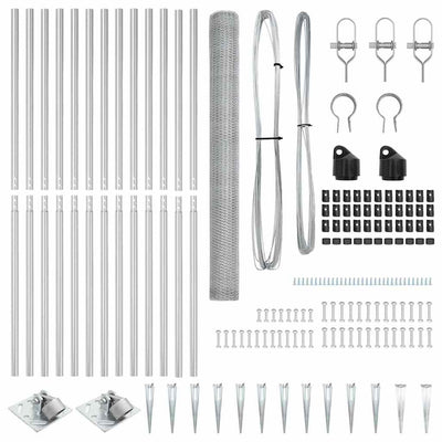 Aita paalujen kanssa Hopea 1.6 x 25 m