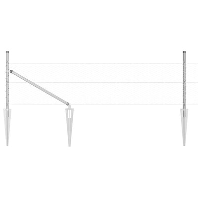 Aita paalujen kanssa Hopea 0.4 x 50 m