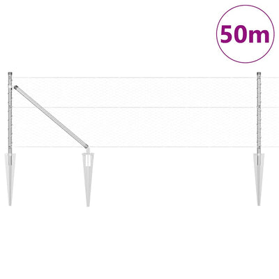Aita paalujen kanssa Hopea 0.6 x 50 m