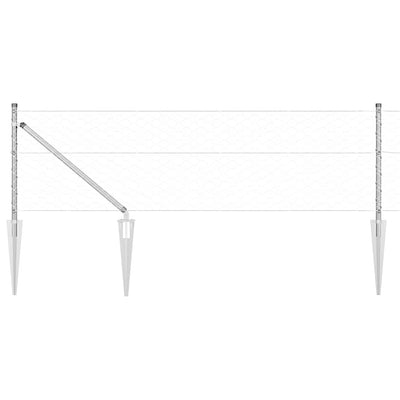 Aita paalujen kanssa Hopea 0.6 x 50 m
