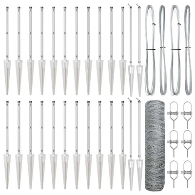 Aita paalujen kanssa Hopea 0.6 x 50 m
