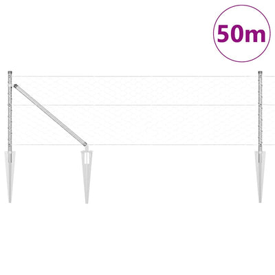 Aita paalujen kanssa Hopea 0.6 x 50 m