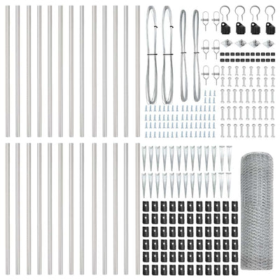 Aita paalujen kanssa Hopea 0.8 x 50 m