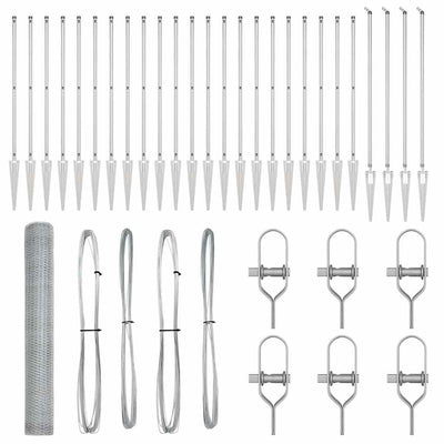 Aita paalujen kanssa Hopea 1.2 x 50 m