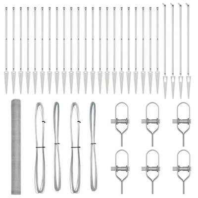 Aita paalujen kanssa Hopea 1.5 x 50 m