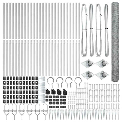 Aita paalujen kanssa Hopea 1.6 x 50 m