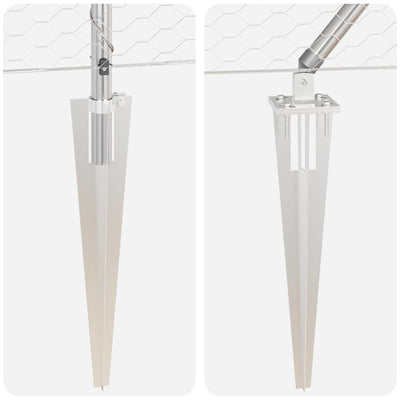 Aita paalujen kanssa Hopea 0.5 x 100 m