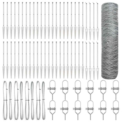Aita paalujen kanssa Hopea 0.5 x 100 m