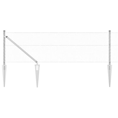 Aita paalujen kanssa Hopea 0.6 x 100 m