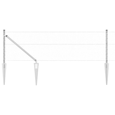 Aita paalujen kanssa Hopea 0.6 x 100 m