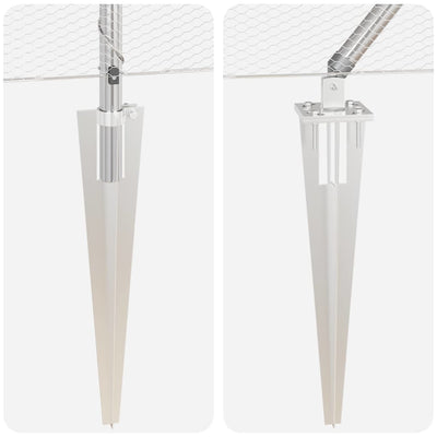 Aita paalujen kanssa Hopea 0.8 x 100 m