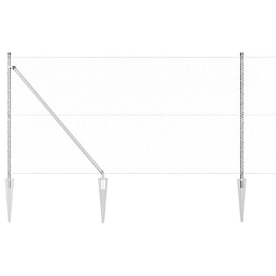 Aita paalujen kanssa Hopea 1.2 x 100 m