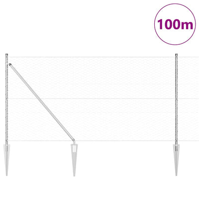Aita paalujen kanssa Hopea 1.4 x 100 m