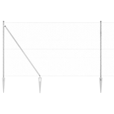 Aita paalujen kanssa Hopea 1.5 x 100 m