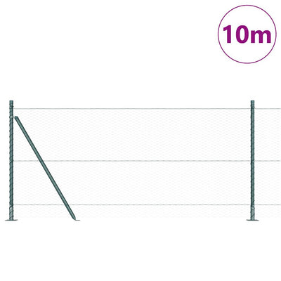 Aita paalujen kanssa Vihreä 0.8 x 10 m