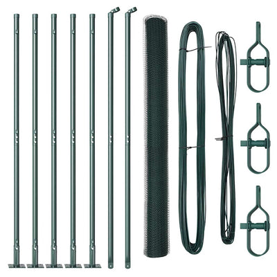 Aita paalujen kanssa Vihreä 1.5 x 10 m