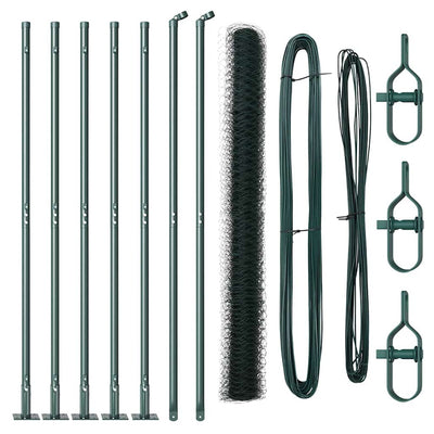 Aita paalujen kanssa Vihreä 1.5 x 10 m