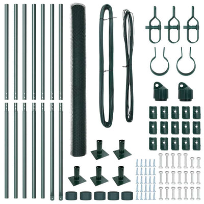 Aita paalujen kanssa Vihreä 1.6 x 10 m