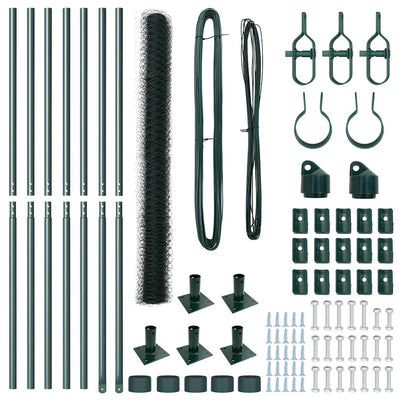 Aita paalujen kanssa Vihreä 1.6 x 10 m