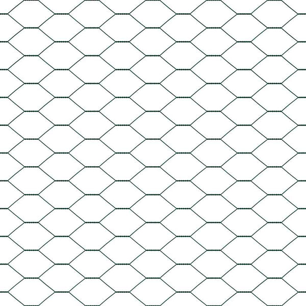 Kuusikulmainen aita betoni perustuksella 25 x 0,5 m Verkko