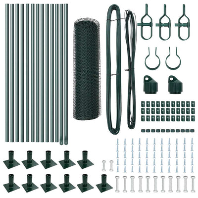 Aita paalujen kanssa Vihreä 0.5 x 25 m