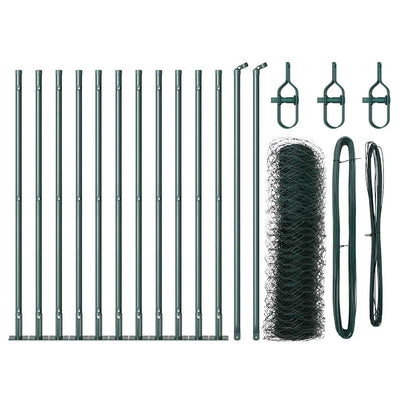 Aita paalujen kanssa Vihreä 0.5 x 25 m