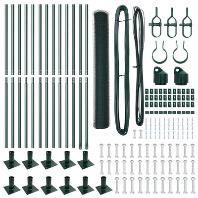 Aita paalujen kanssa Vihreä 0.8 x 25 m