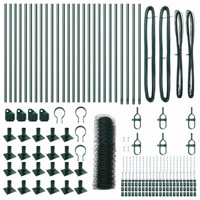 Aita paalujen kanssa Vihreä 0.5 x 50 m