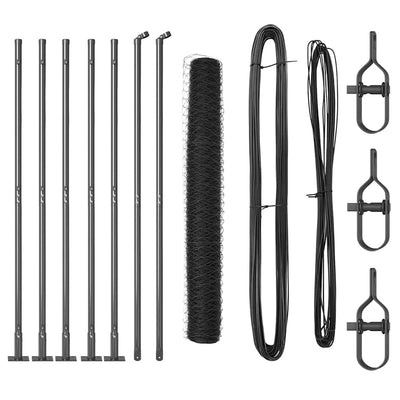 Aita paalujen kanssa Harmaa 1 x 10 m