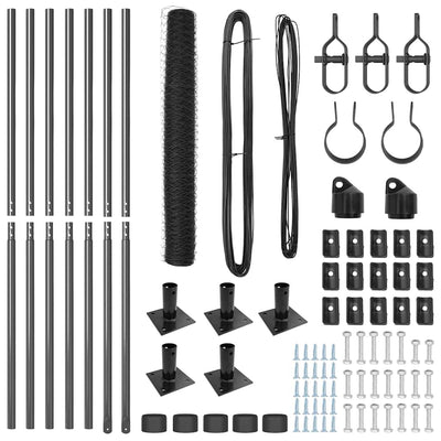 Aita paalujen kanssa Harmaa 1 x 10 m