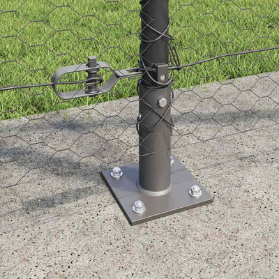 Aita paalujen kanssa Harmaa 1.2 x 10 m