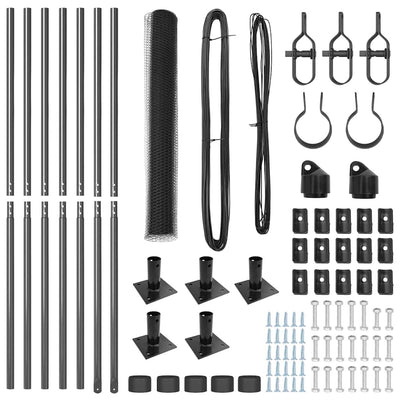 Aita paalujen kanssa Harmaa 1.2 x 10 m